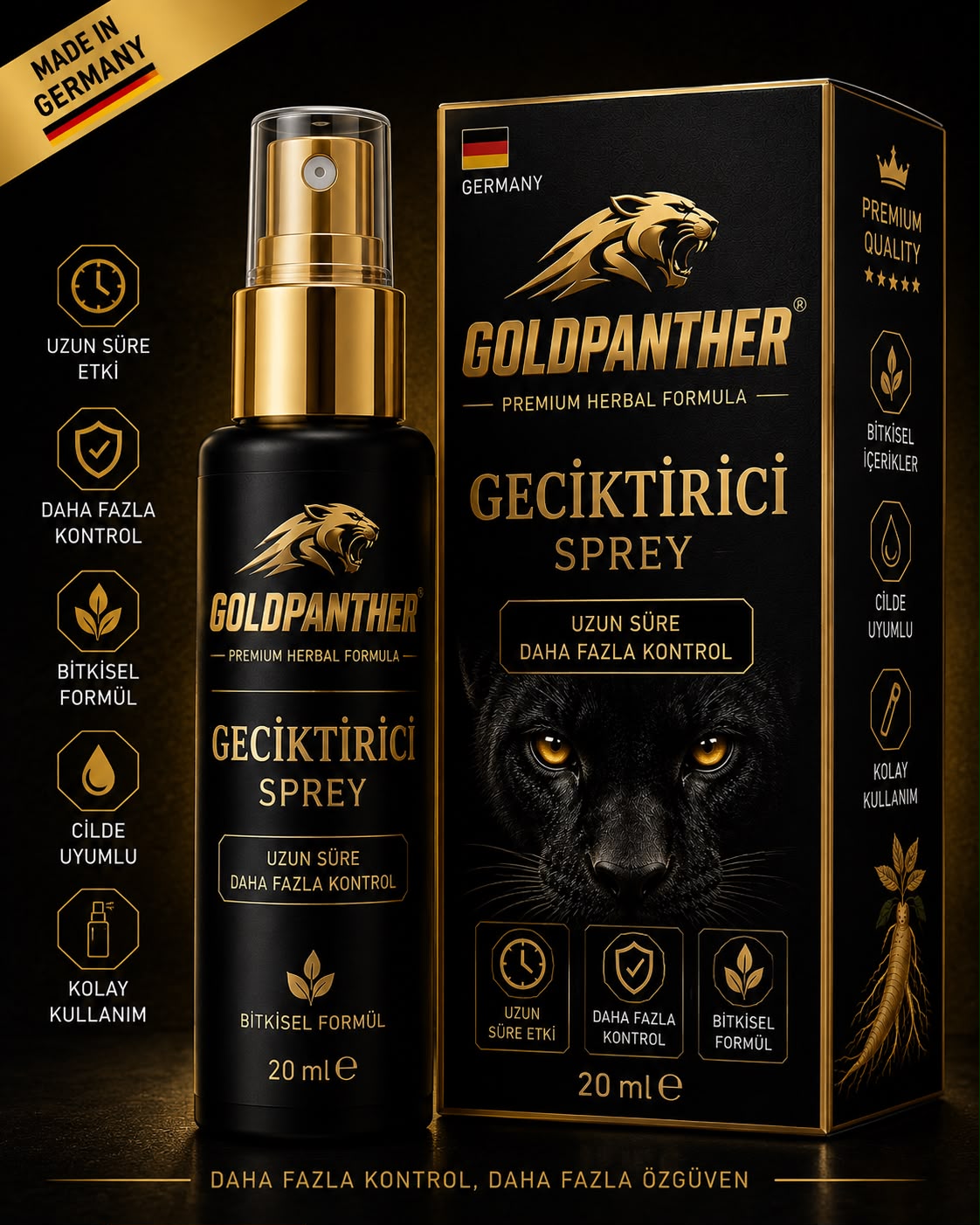 Gold Panther Geciktirici Sprey 20 ml